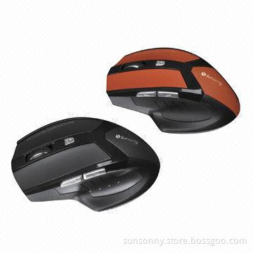 6 Keys Ergonomic Grip 2.4G Wireless Mice with 600/1,000/1,600/2,400 CPI High-resolution, Middle Size